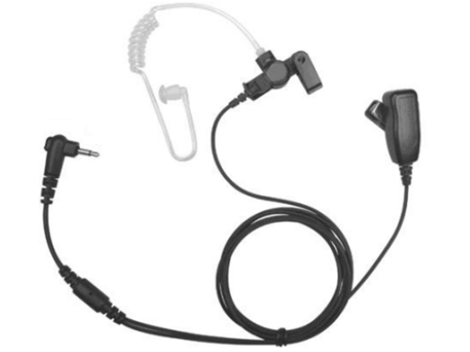 Walkies4Events - ACH2042K4 Oortje met in ear en dasspeldmicrofoon voor PKT-23E